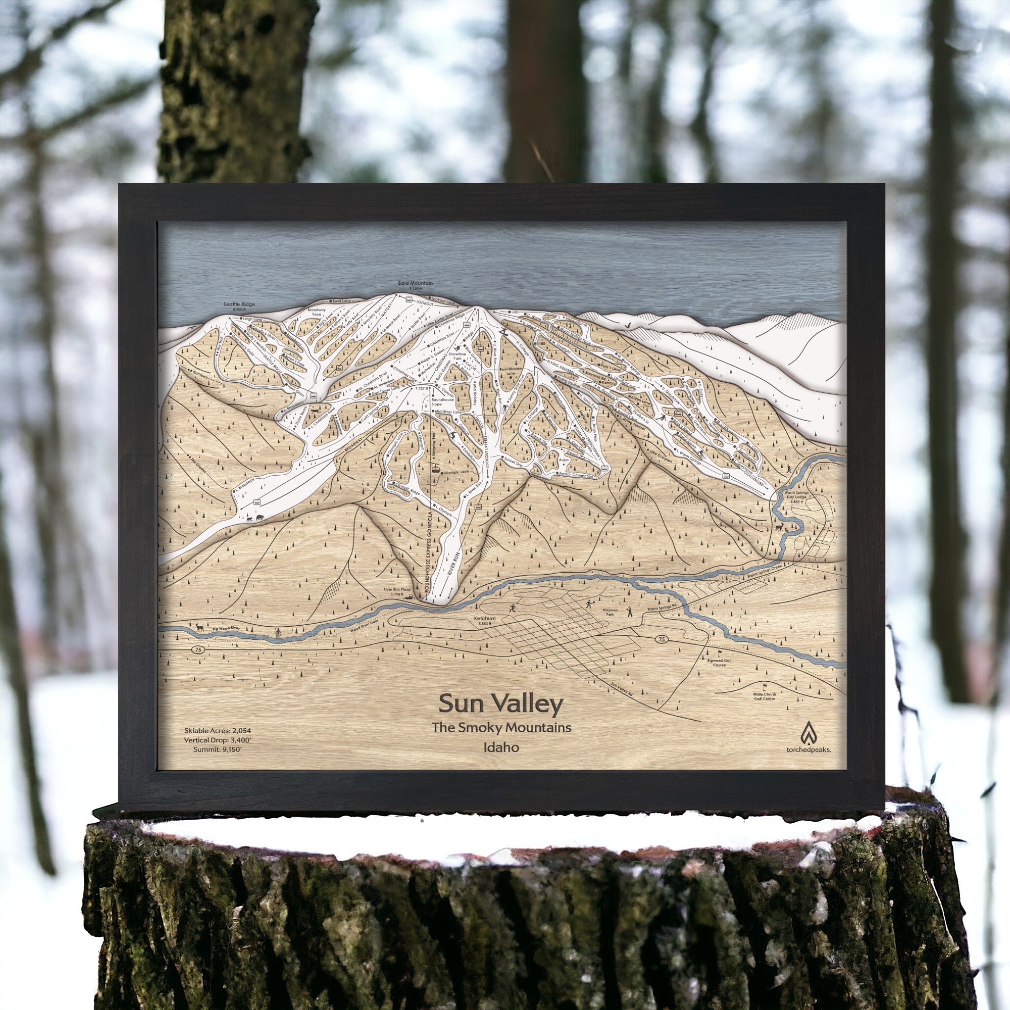 Sun Valley Idaho, Ski Resort Map, Gifts for Skiers