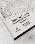 Taos Ski Valley Trail Map | 3D Wood Ski Slope Art