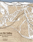 Taos Ski Valley Trail Map | 3D Wooden Mountain Art