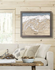 Telluride Wood Ski Map, Torched Peaks Ski Maps