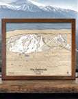 Boyne Highlands Ski Resort Decor, Skiing Art, Skiing Map, Mountain Art