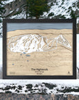 Boyne Highlands at Harbor Springs Michigan, Ski Sign, Ski Poster, Ski Map, Ski Gift