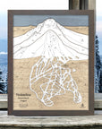 Timberline Lodge Wooden Ski Resort Sign