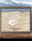 Timberline Mountain WV wood ski trail map Torched Peaks