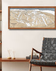 Vail Ski Resort Map, Wooden Ski map, Skiing Wall Art