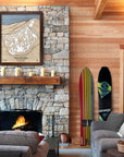 Waterville Valley Ski Resort Map, Home Decor for Skiers