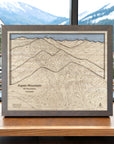 Aspen Mountain Wooden Ski Map