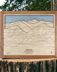 Attitash Mountain 3D Wood Ski Resort Map