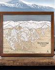 Breckenridge CO Ski Resort Map Art, Skiing Wall Art, Gifts for Skiers and Snowboarders