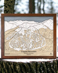 Copper Mountain Ski Resort Map, Ski Slope Mountain Art