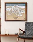 Crested Butte Colorado Ski Resort Wall Map