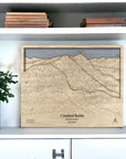 Office Art for Skiers: Crested Butte Ski Slope Map