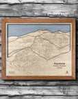 Keystone Colorado Wooden Ski Resort Map