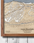 Loon Mountain Laser-engraved Wood Art