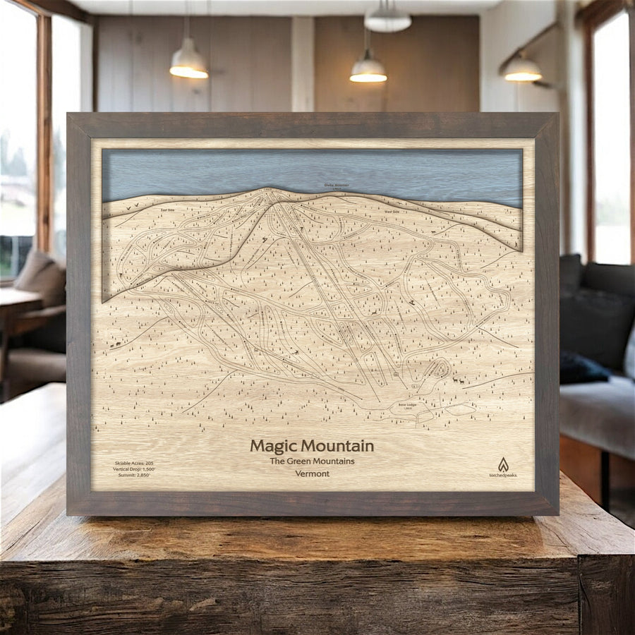 Magic Mountain Wood Ski Map