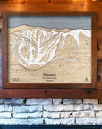 Skiing Decor: Monarch Mountain framed wall map