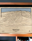 Mount Snow Ski Map Wall Art