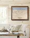 Palisades Tahoe Wooden Ski Map Wall Art