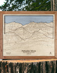 Palisades Tahoe Squaw Valley Ski Map, Framed Skiing Map