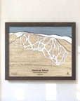 Sierra at Tahoe Wood Ski map, Lake Tahoe, California, Gifts for Skiers