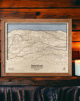 Ski House Decor - Steamboat Ski Trail Map