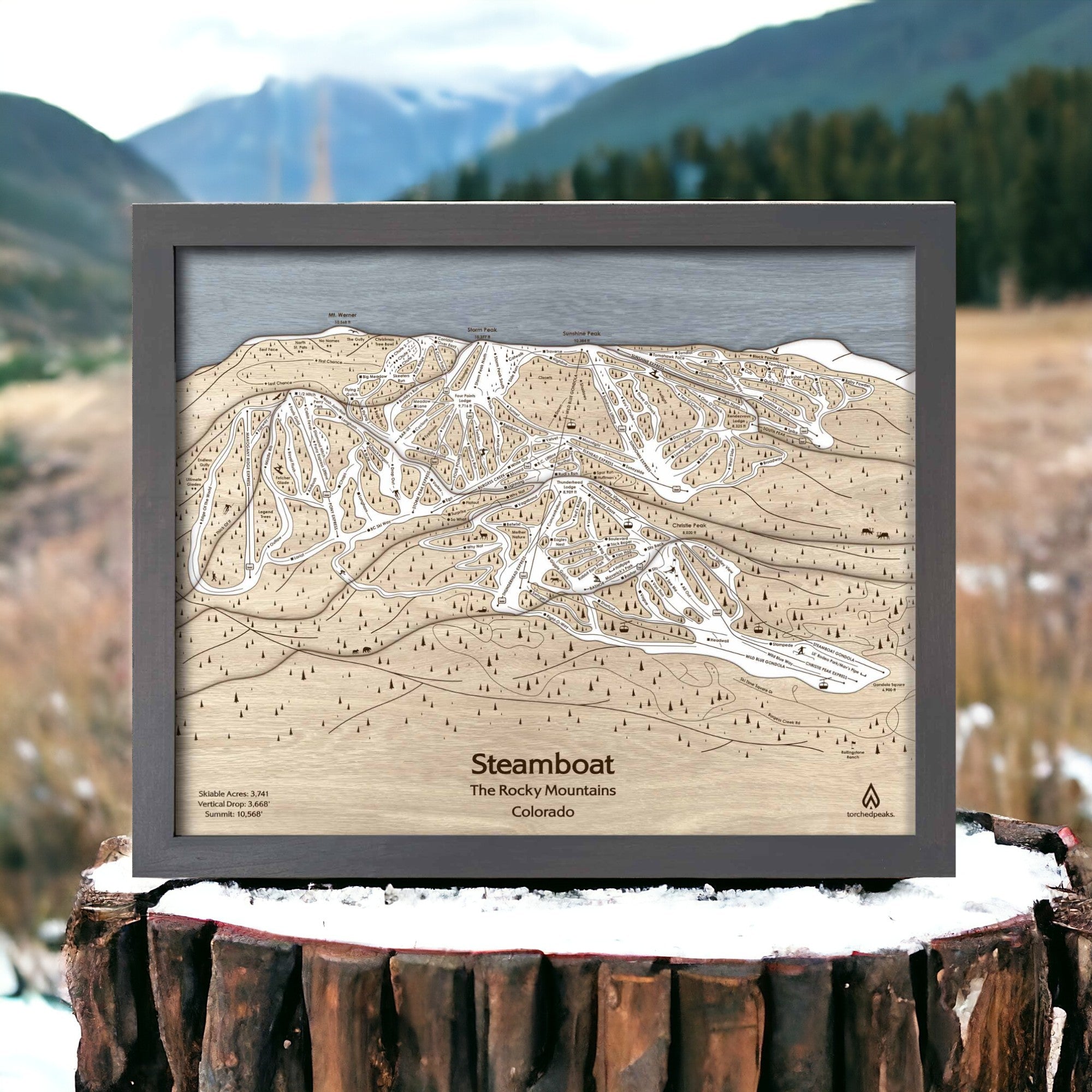 Steamboat Ski Resort Trail Map, Colorado Ski Trail Maps