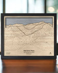 Mountain Wall Art: Stevens Pass 3D Wood Map