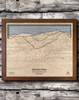 Stevens Pass WA Ski Trail Map | 3D Wood Mountain Art, Skiing Decor
