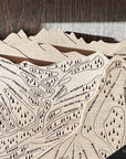 Torched Peaks | 3D Handcrafted Ski Trail Map Art