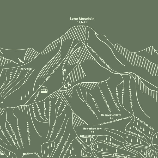 Torched Peaks | Talented Artists digitally render ski trail maps