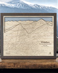 Whiteface Ski Map, 3D Wood Ski Resort Art