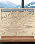 Whiteface Mountain Wall Map, Skiing Artwork