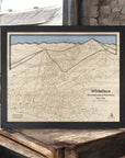 Whiteface Mountain Ski Map, Framed Ski poster