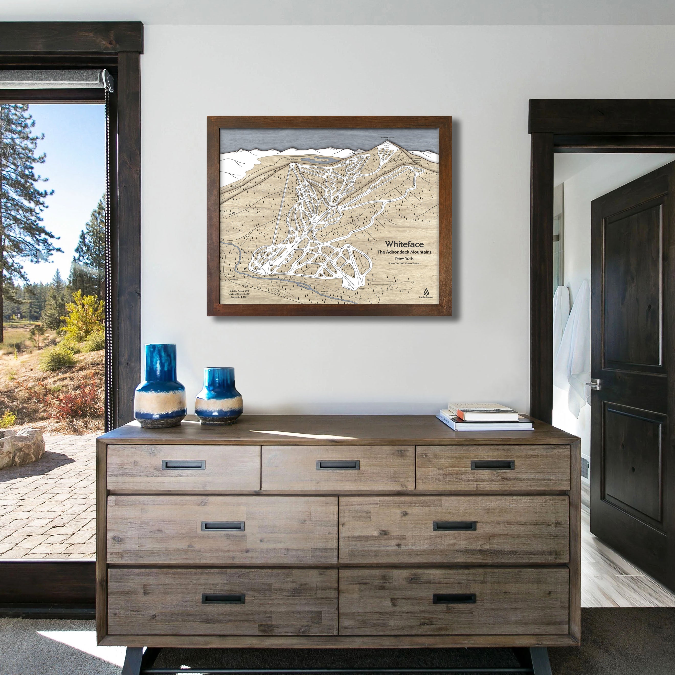 Whiteface Mountain, Ski House Decor, Skiing Wall Art