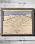 Wooden Whitefish Ski Trail Map, The Perfect Gift for Skiers