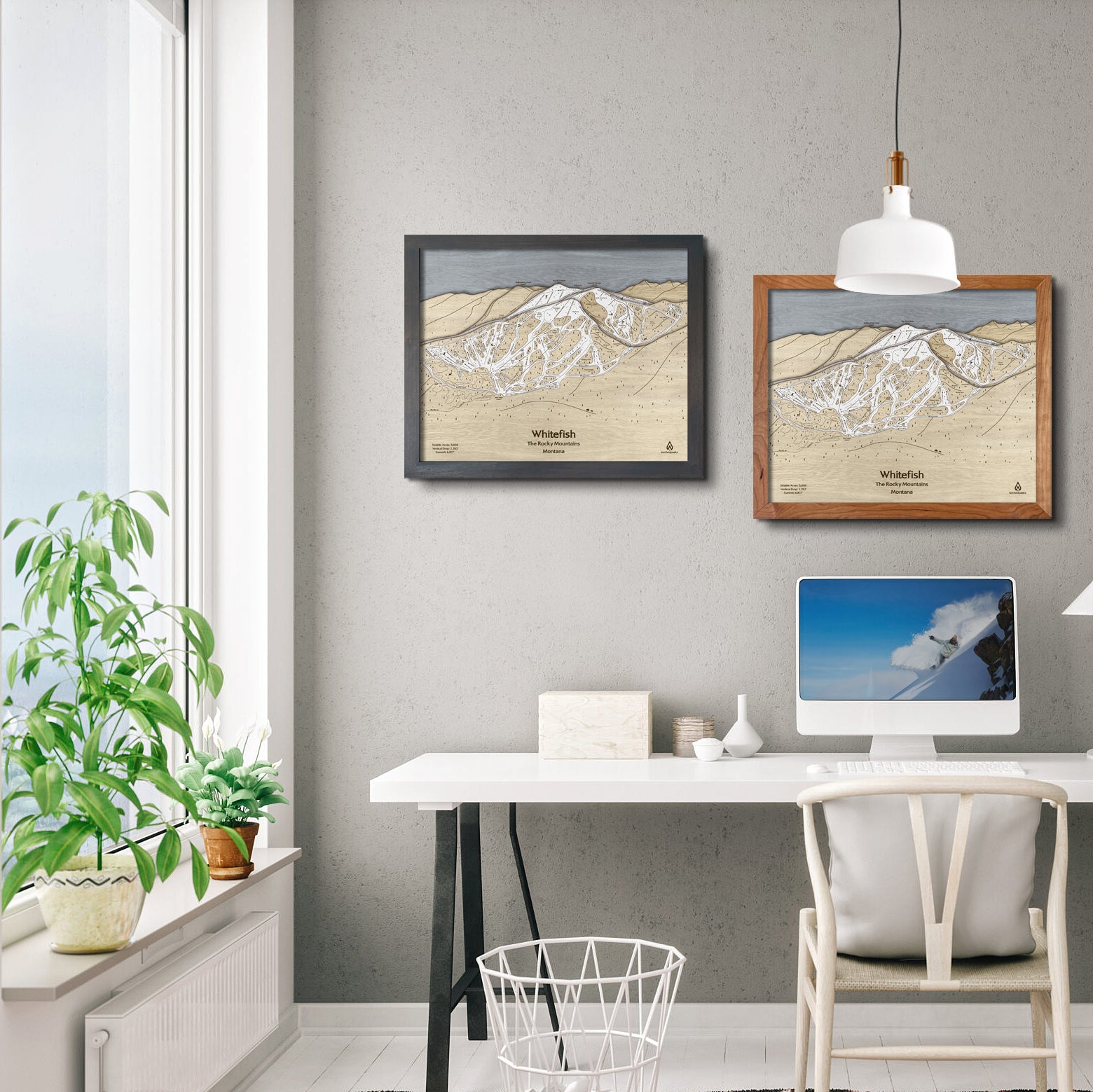 Ski Trail Map Gift Card | The Perfect Gift for Skiers and Snowboarders