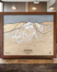 Whitefish MT Ski Resort Map, Gifts for Skiers, Ski Cabin Interior Design