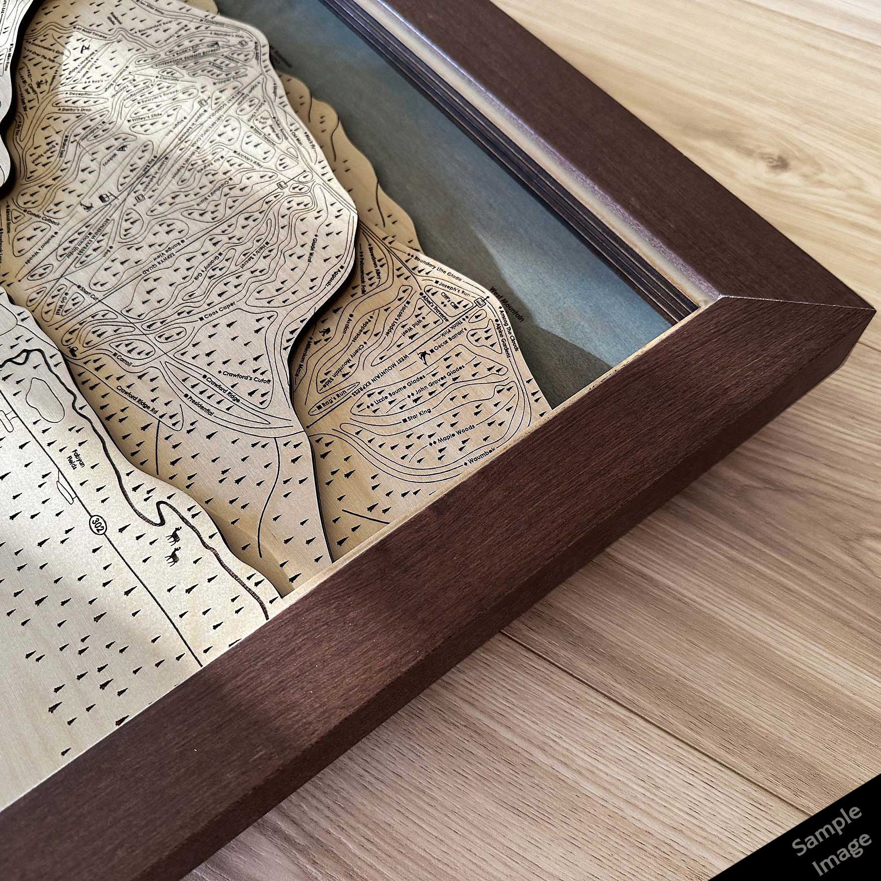 Torched Peaks Wooden Ski Resort Maps